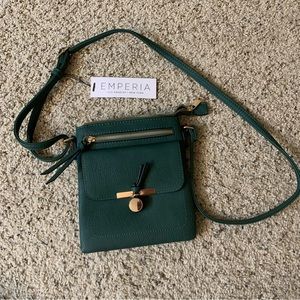 NWT Emperia Forest Green Purse